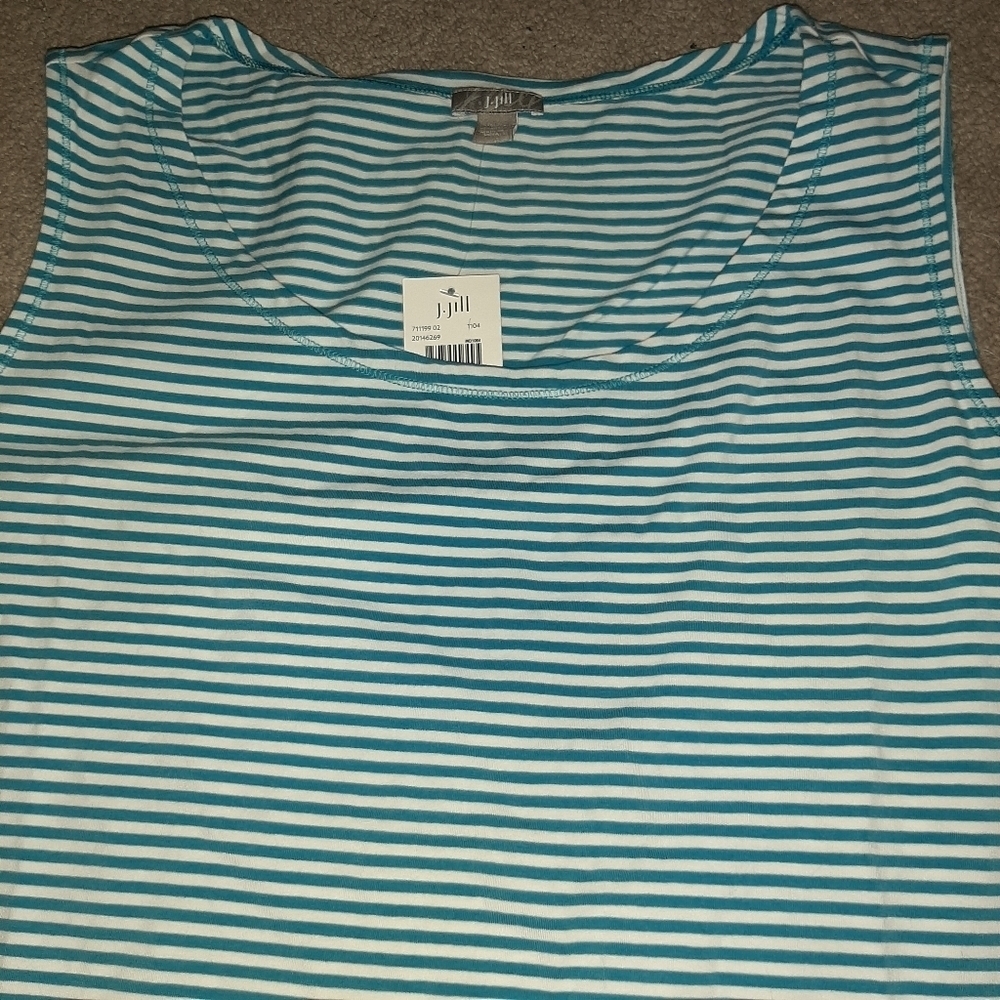 J Jill Basic Striped Tank Top - Picture 3 of 11